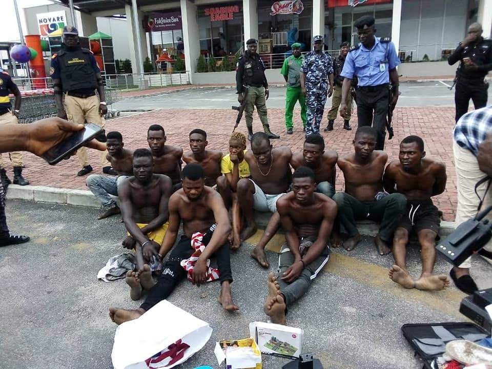 Shoprite Looters paraded, stolen goods recovered.