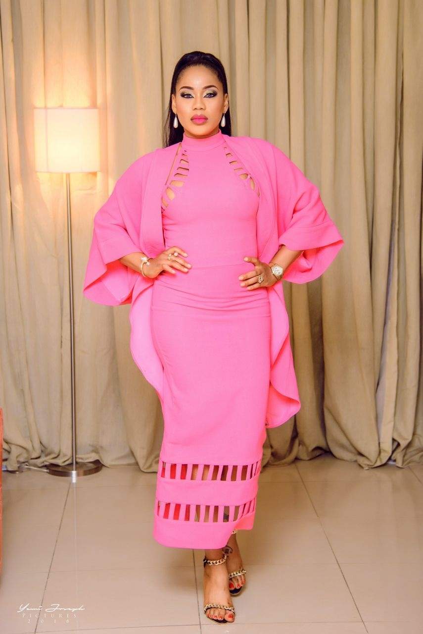 Toyin Lawani reveals she's ready for baby number 3 as she shows off her new man from Congo