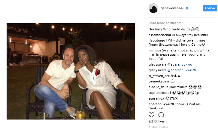 Husband Alert? These Photo Of Genevieve Nnaji And A White Man Has Got Fans Talking