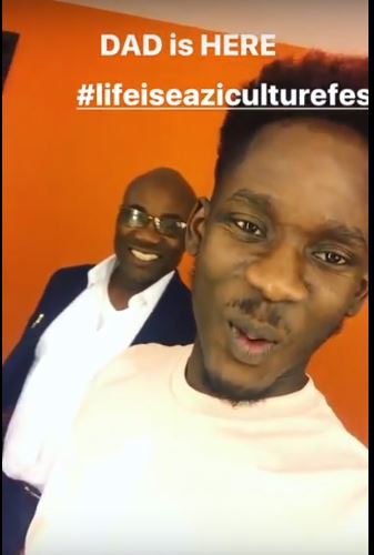 Mr Eazi Shows Off His Dad For The First Time (Photo/Video)