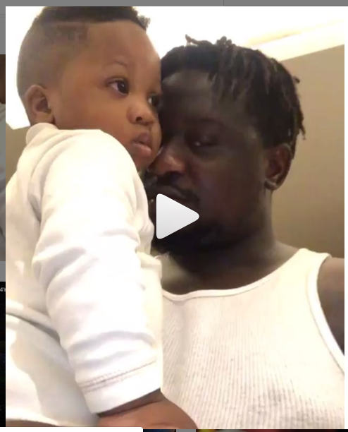 Wande Coal celebrates his son in adorable way as he turns 2 (video)
