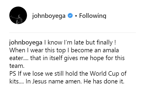 'When I Wear This Top I Become An Amala Eater' - Actor, John Boyega