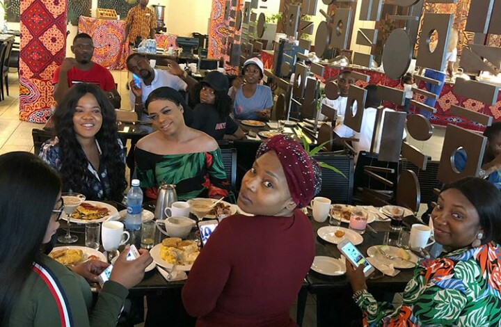 Adorable photos from Tonto Dikeh's birthday breakfast (Photos+Video)