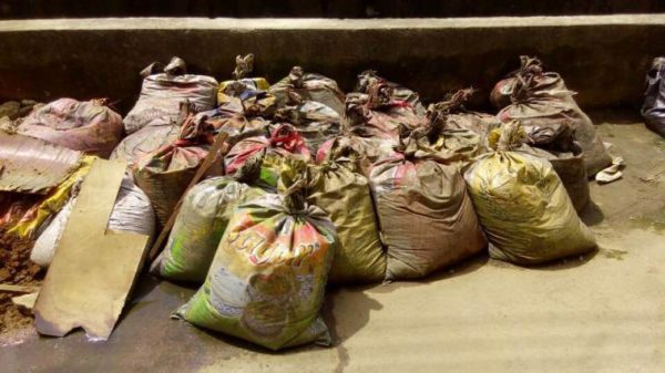 Man arrested with 27 bags of human faeces (Photos)