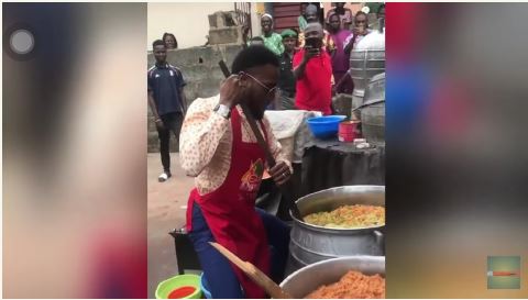 D'banj Surprises Fans On His Birthday As He Shows His Cooking Skill In Public (Video,Photos)