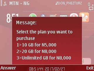 Awoof! Enjoy 10gb, 20gb OR Unlimited Free Browsing On Your Mtn Sim