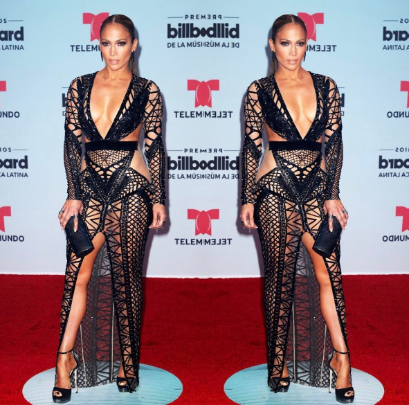 Jennifer Lopez Flashes Major Skin At The Billboard Latin Music Awards 2017 (Photos)