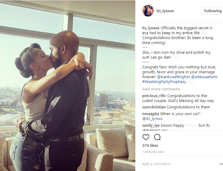 Lynxxx Reacts To Banky And Adesua's Engagement