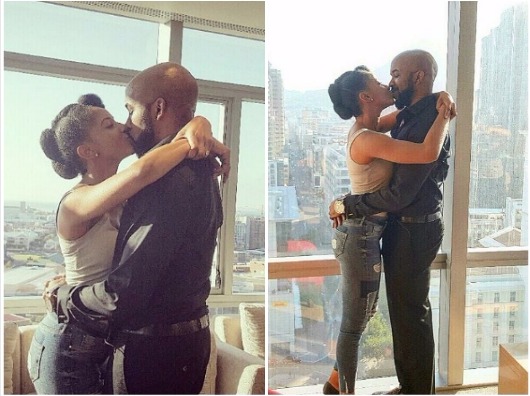 So Lovely! Check Out Photos Of Banky W Kissing Adesua Etomi After She Said Yes (Must See)