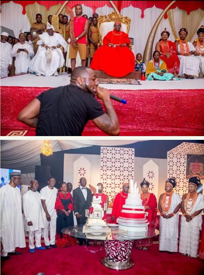 Pictures From Davido's Performance At Oba Of Benin's Anniversary