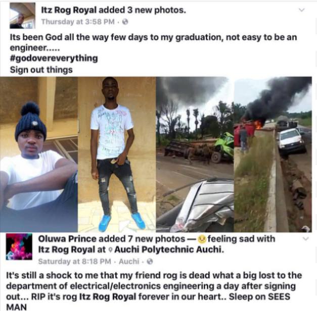 Auchi Polytechnic Student Dies a Day After His Final Exam in Auto Crash