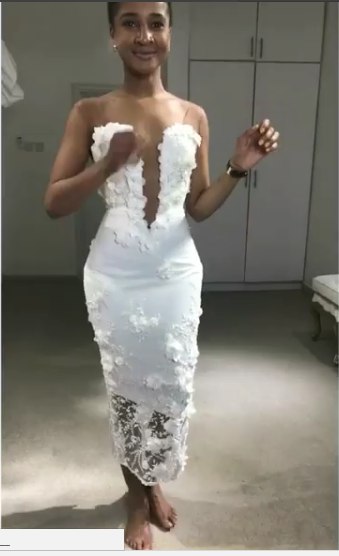 Banky W's wife-to-be Adesua Etomi's beautiful look to her bridal shower in Lagos