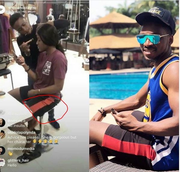 Moment Alex was seen wearing Tobi's boxers (Photos)