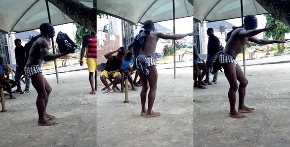 NDU Student caught stealing, made to dance for hours (Video)