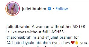 See The Photo Of Juliet Ibrahim And Her Sister That Got People Talking