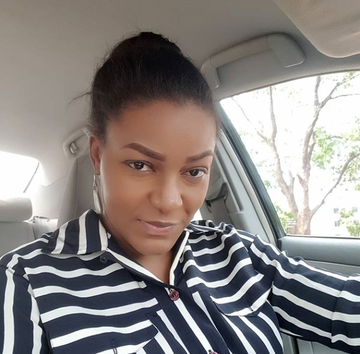 Actress Queen Nwokoye welcomes her first daughter with husband (Photos)