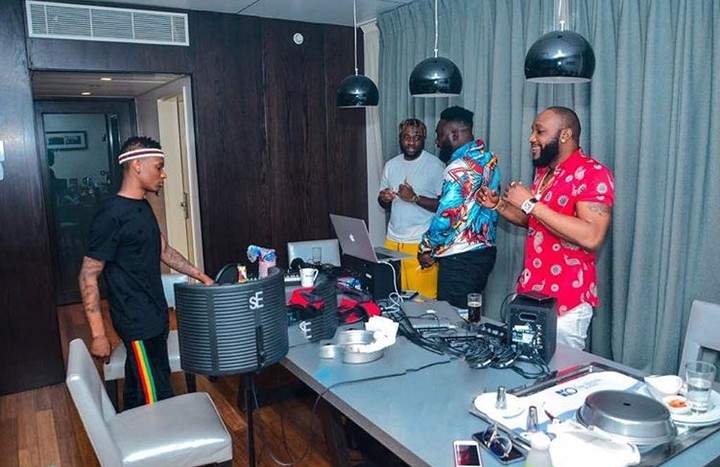 Kcee In The Studio With Wizkid As They Are Set To Release A New Song (Photos)