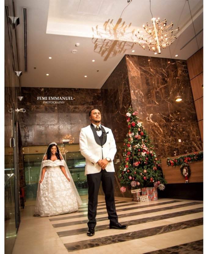 Official pictures from Nollywood actor, Michael Okon's white wedding in Lagos