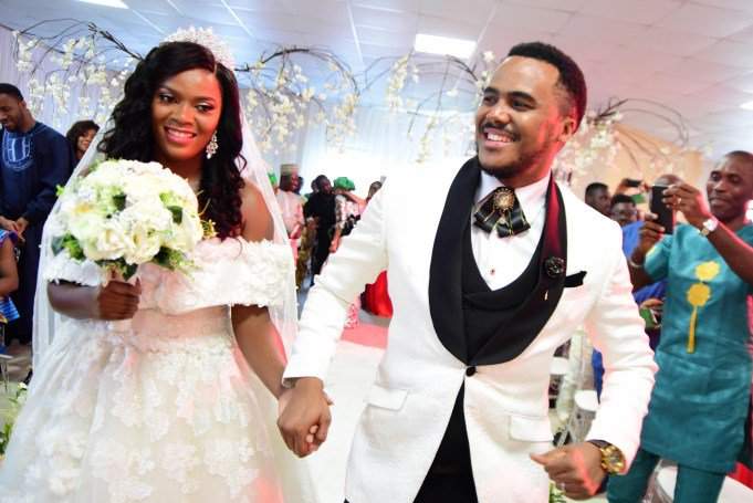 Official pictures from Nollywood actor, Michael Okon's white wedding in Lagos