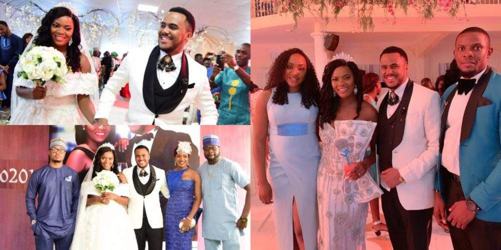 Official pictures from Nollywood actor, Michael Okon's white wedding in Lagos