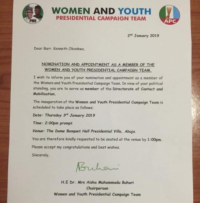 Actor Kenneth Okonkwo Has Been Appointed As Member Of APC Presidential Campaign Team