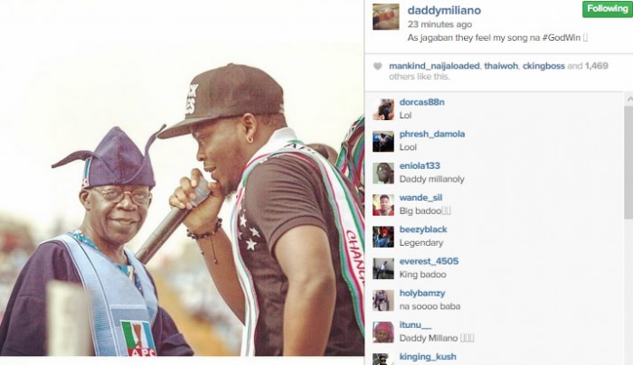 Olamide Changes His Name To Daddy Miliano On Instagram + See Photo Of Him & Tinubu