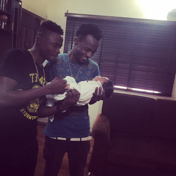 Lil Kesh & Young John Spotted Carrying Olamide's Son "Milliano"