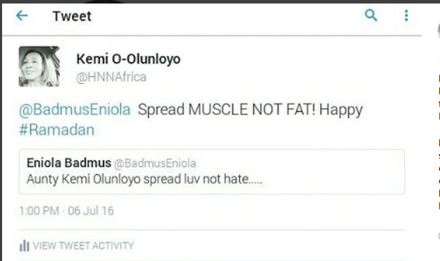 Spread Muscle Not Fat - Kemi Olunloyo Blasts Plus Size Actress, Eniola Badmus