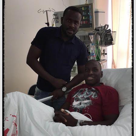 Obfemi Martins Visits Injured Demba Ba In Hospital - See Exclusive Photos