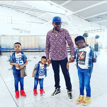 Money is Good: See How E-Money, Wife and Kids Look So Tushed Up (Photos)