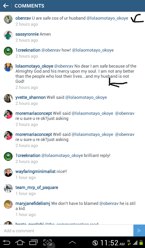Peter Okoye's Wife Lola Omotayo Prays For World Peace...Says 'No Where Is Safe Anymore...'
