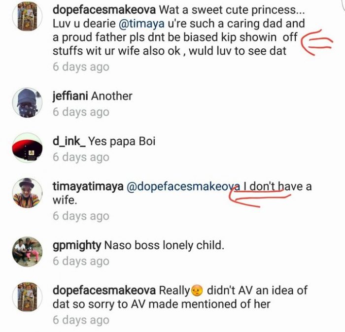 Simple Truth!! Timaya Corrects Fan Who Advised Him To Show Off His Wife (Read What He Said)