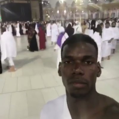 Paul Pogba On Mecca Pilgrimage, Sends Ramadan Greetings ( Photos )