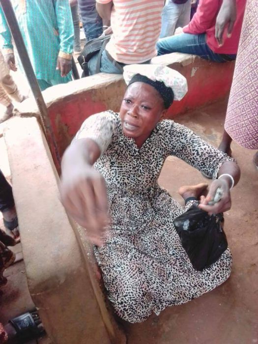 End Of The Road !! See The Female Kidnapper That Was Caught In Ikorodu This Morning ( Photos )