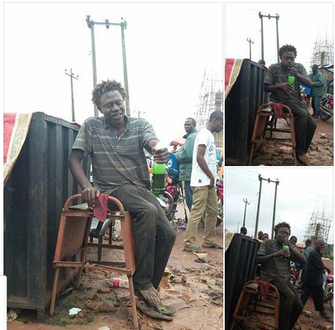 See What A Mentally Deranged Man Was Caught Doing With A Bottle Of Beer [Photo]