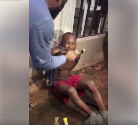 Thief Breaks Into A House Through Roof In Edo, Then This Happened (Photos, Video)