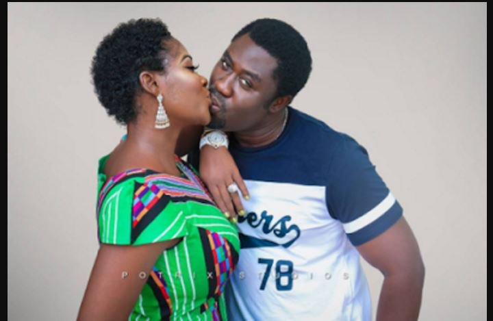 Aww! Read What Mercy Johnson's Husband After Sharing Photo Of Him Kissing Her