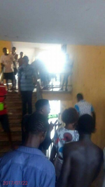 Freaking Hilarious, This Lady Came To Visit A Guy At His School Hostel And This Happened [Photos]