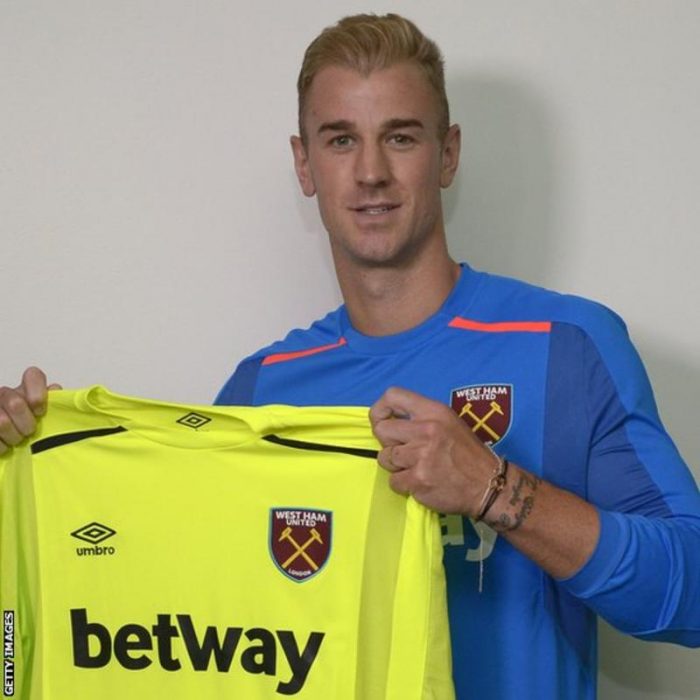 Photo: Manchester City Goalkeeper Joe Hart Joins West Ham On Loan