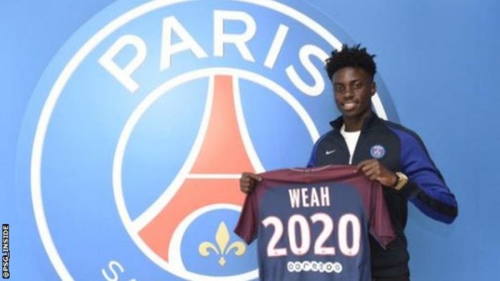 Legend George Weah ' s Son Timothy Signs For Paris St- Germain