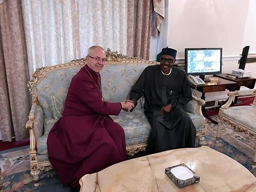 Archbishop Of Canterbury Visits Buhari In London [Photo]