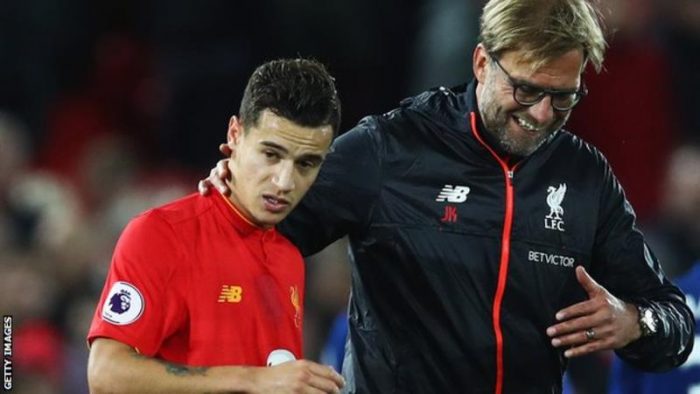 'Bosses Will Decide Philippe Coutinho Future'- Liverpool Manager Klopp Says