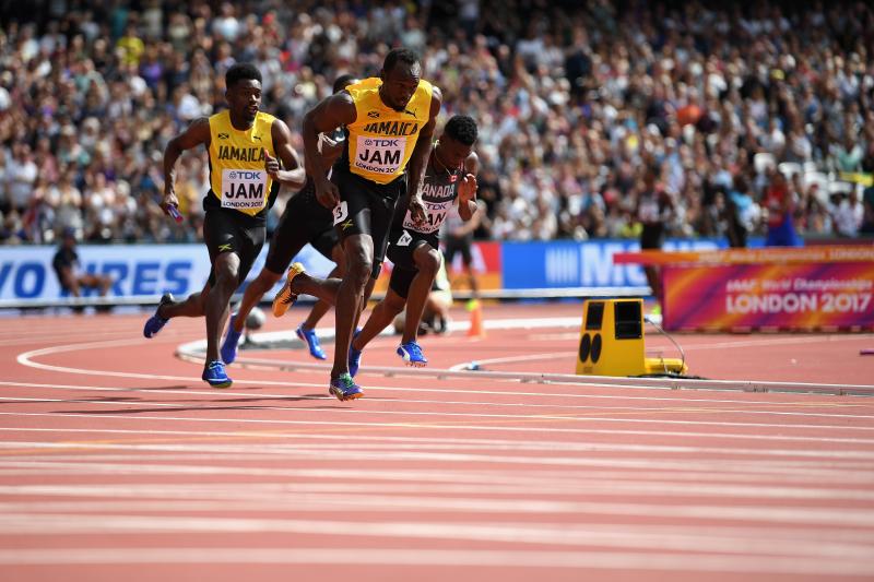 Usain Bolt Fails To Finish 4x100m Relay Medal Race At IAAF World Championships [Video]
