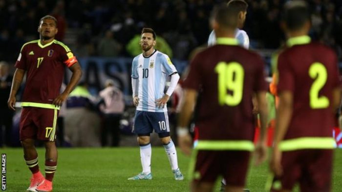 Lionel Messi In Danger Of Missing Out On Russia World Cup 2018 After 1-1 Draw Against Venezuela