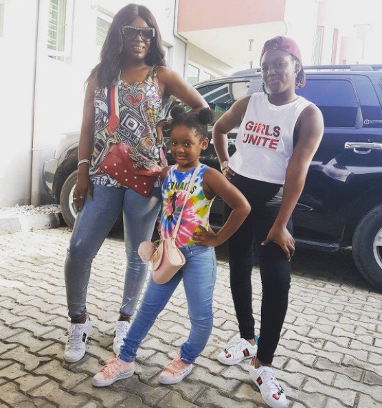 See The Picture Of Annie Idibia And Her Daughters That Made Fans To React
