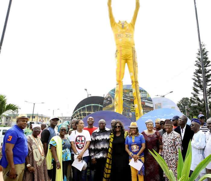 Statue Of Fela Unveiled In Lagos By Gov. Ambode To Celebrate His 79th Posthumous Birthday (Photos)