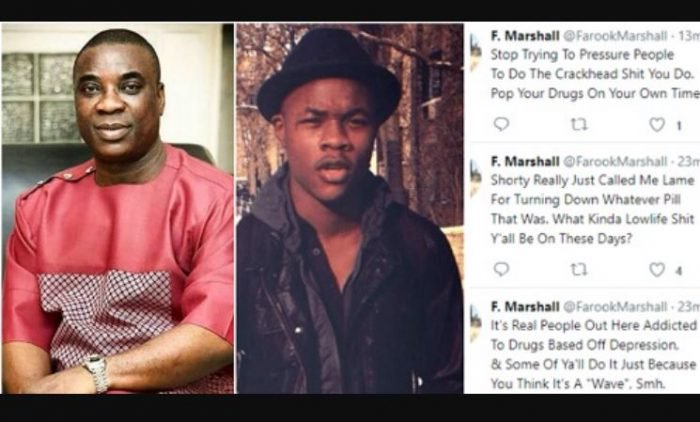 Kwam 1's Son Blasts His Girlfriend For Insulting Him Because He Refused To Do 'Drugs'