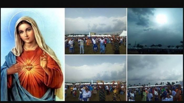 Watch Video Of Virgin Mary Appearance In Edo State During Catholic Marian Year Conference
