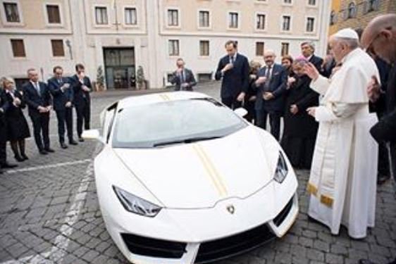 Pope Francis Gets Personalized Lamborghini As Gift, But... (Photos)