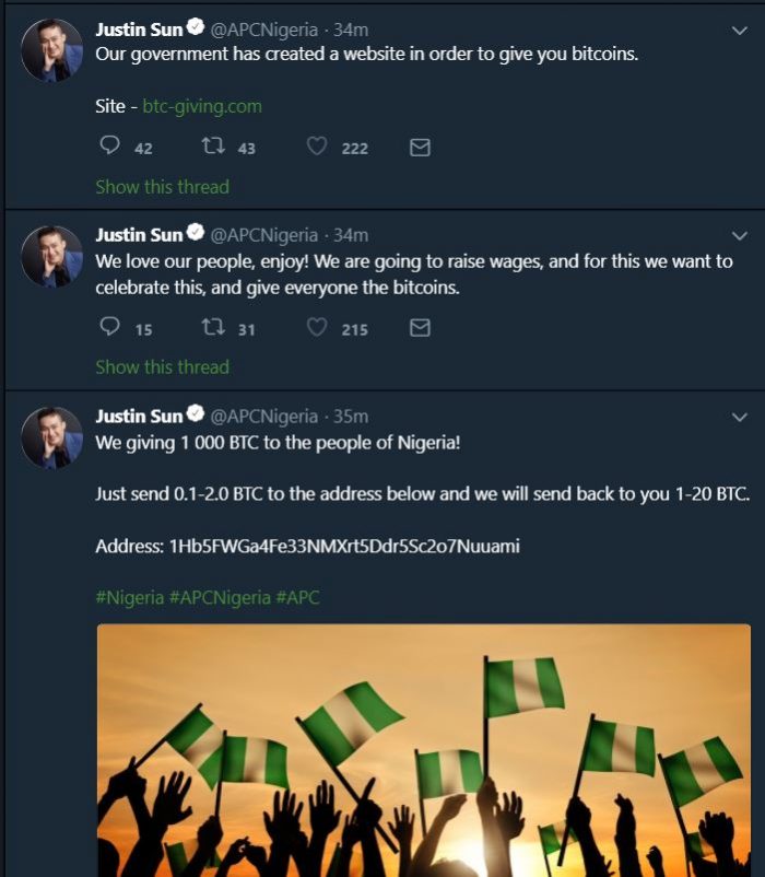 Hacker Takes Over APC's Twitter page